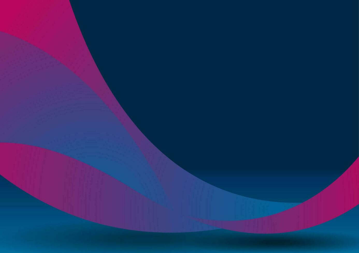 Dark blue purple waves abstract corporate background vector