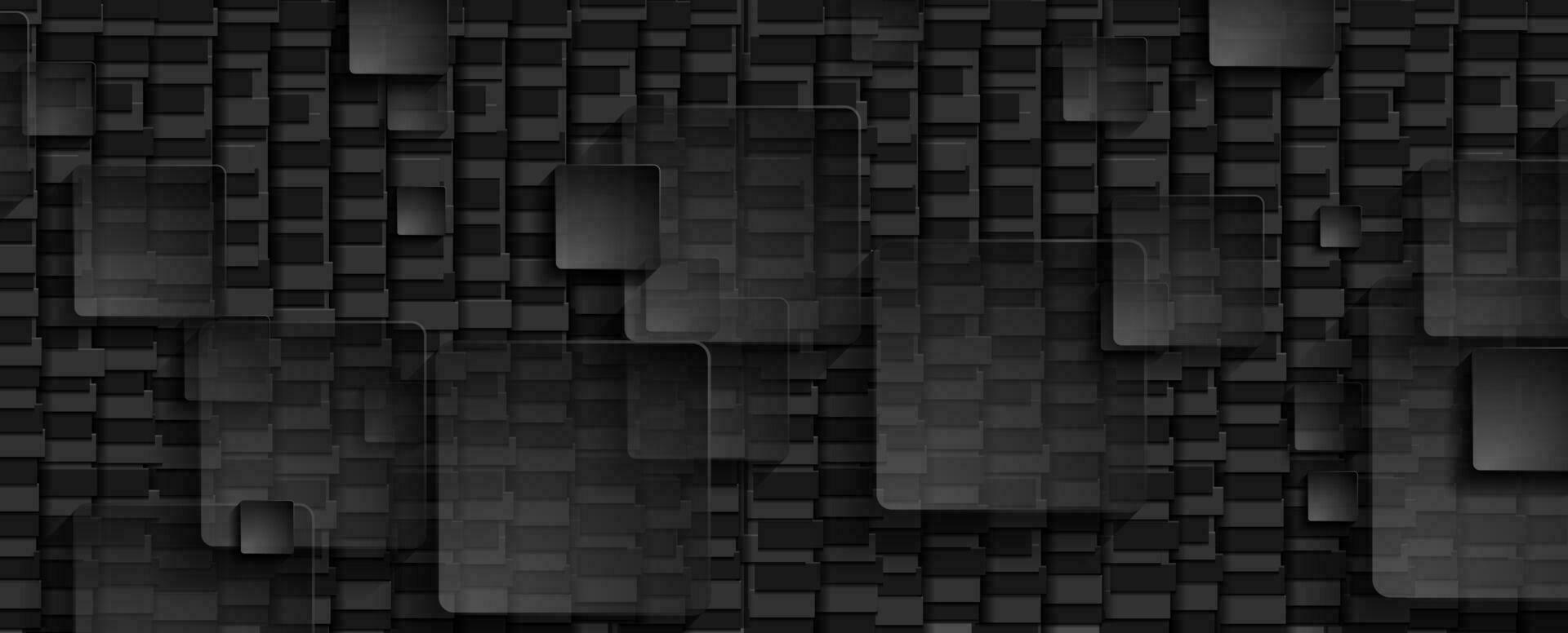 negro transparente cuadrícula en oscuro mosaico antecedentes vector