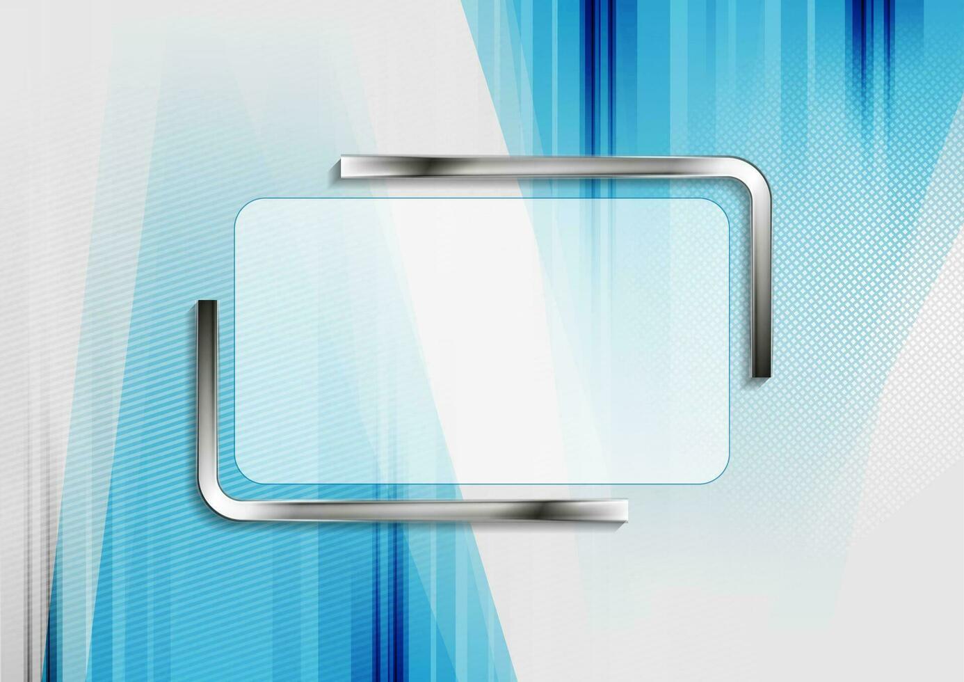 Abstract geometric hi-tech background with metallic framework vector