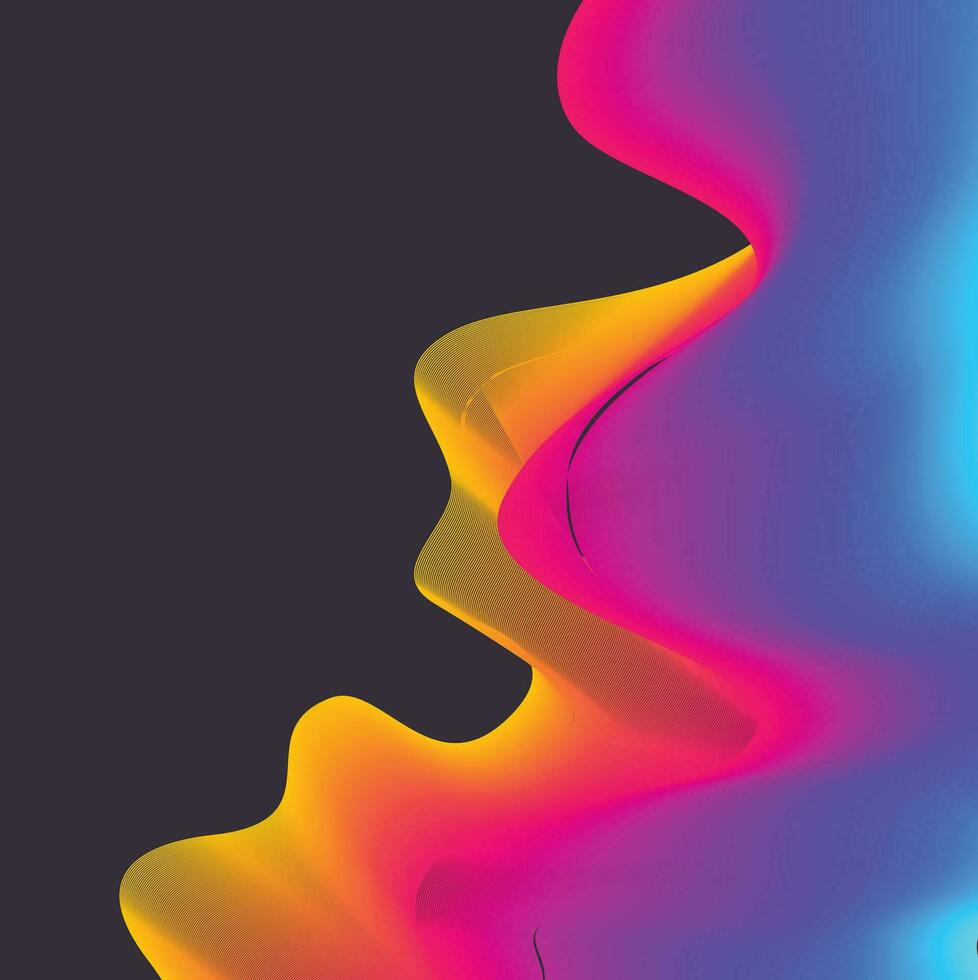 Background vector fluid colour abstract template design