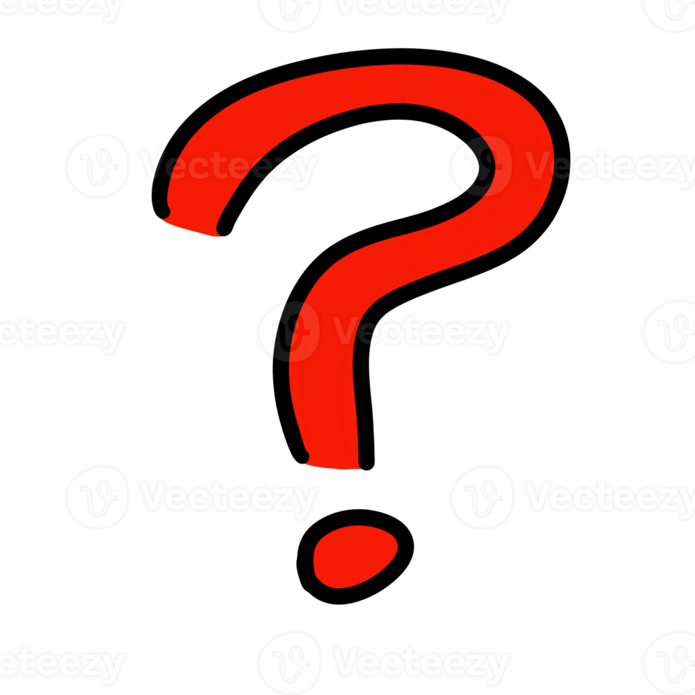 Red Question mark sign png