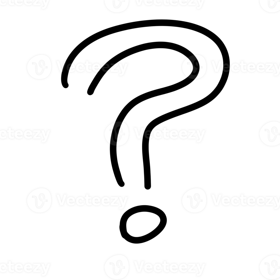 White Question mark sign png