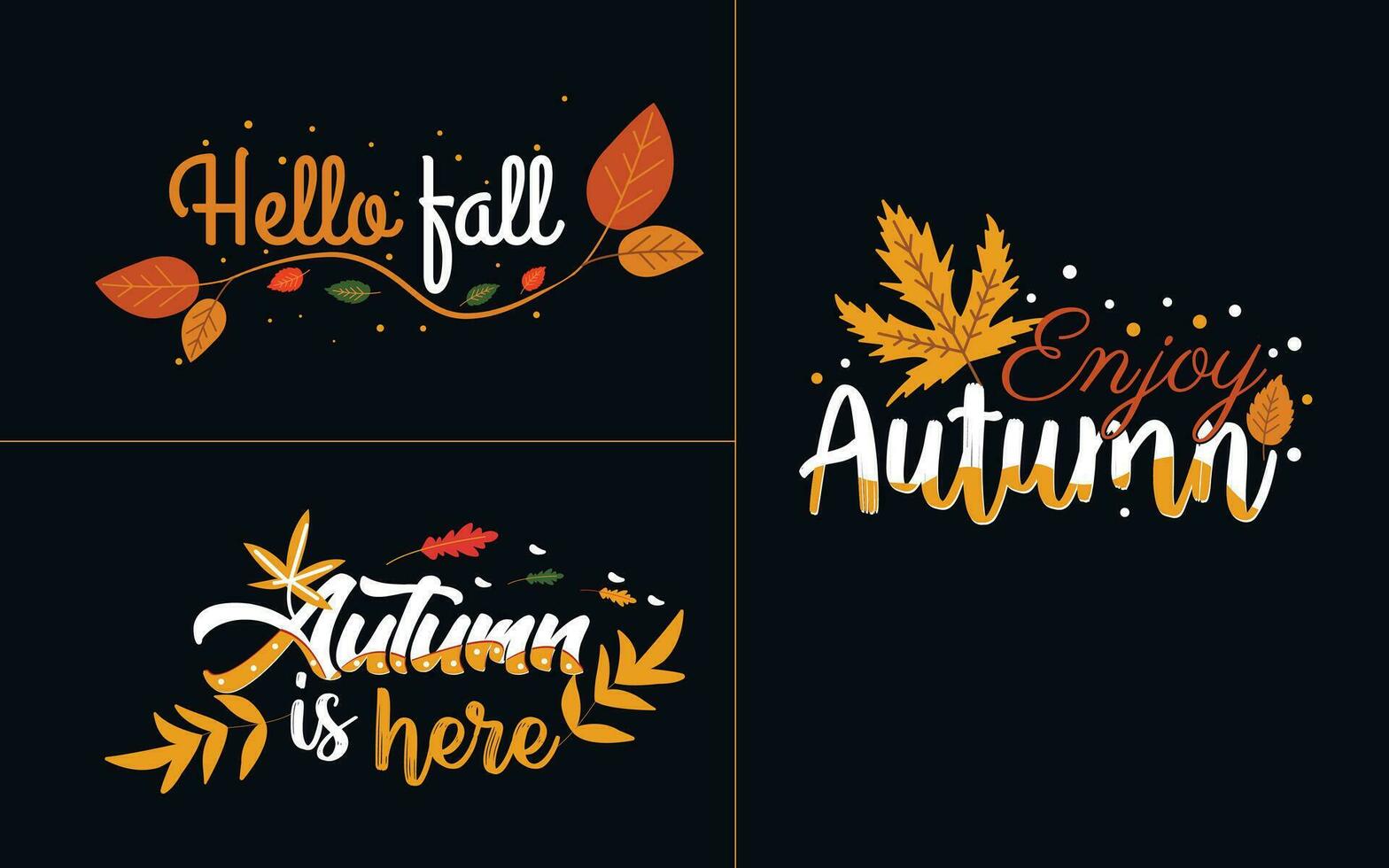 Free vector hello autumn background design with leaves and autumn elements.