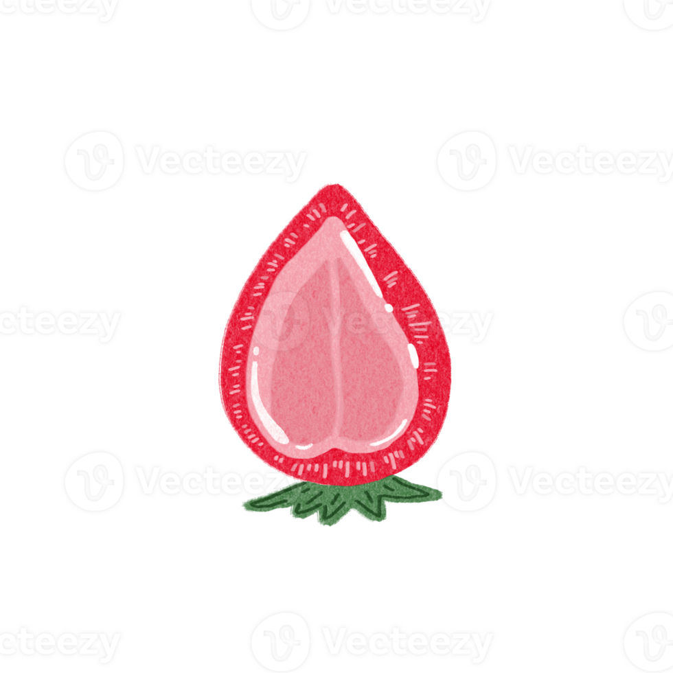 Strawberry drawing for decor png