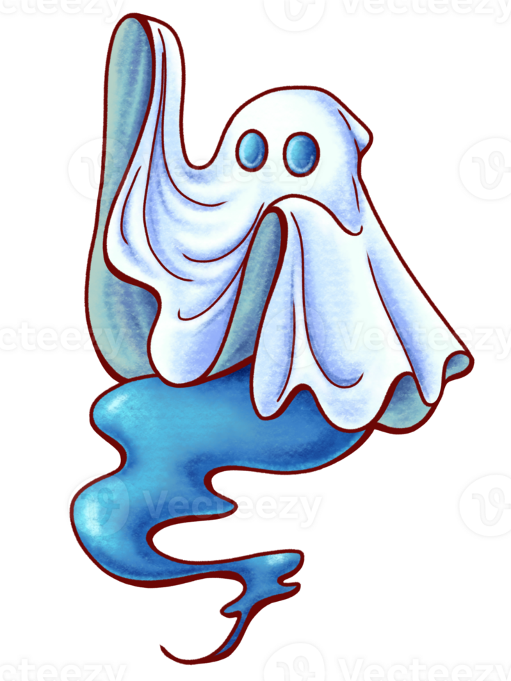 Blue adult ghost png