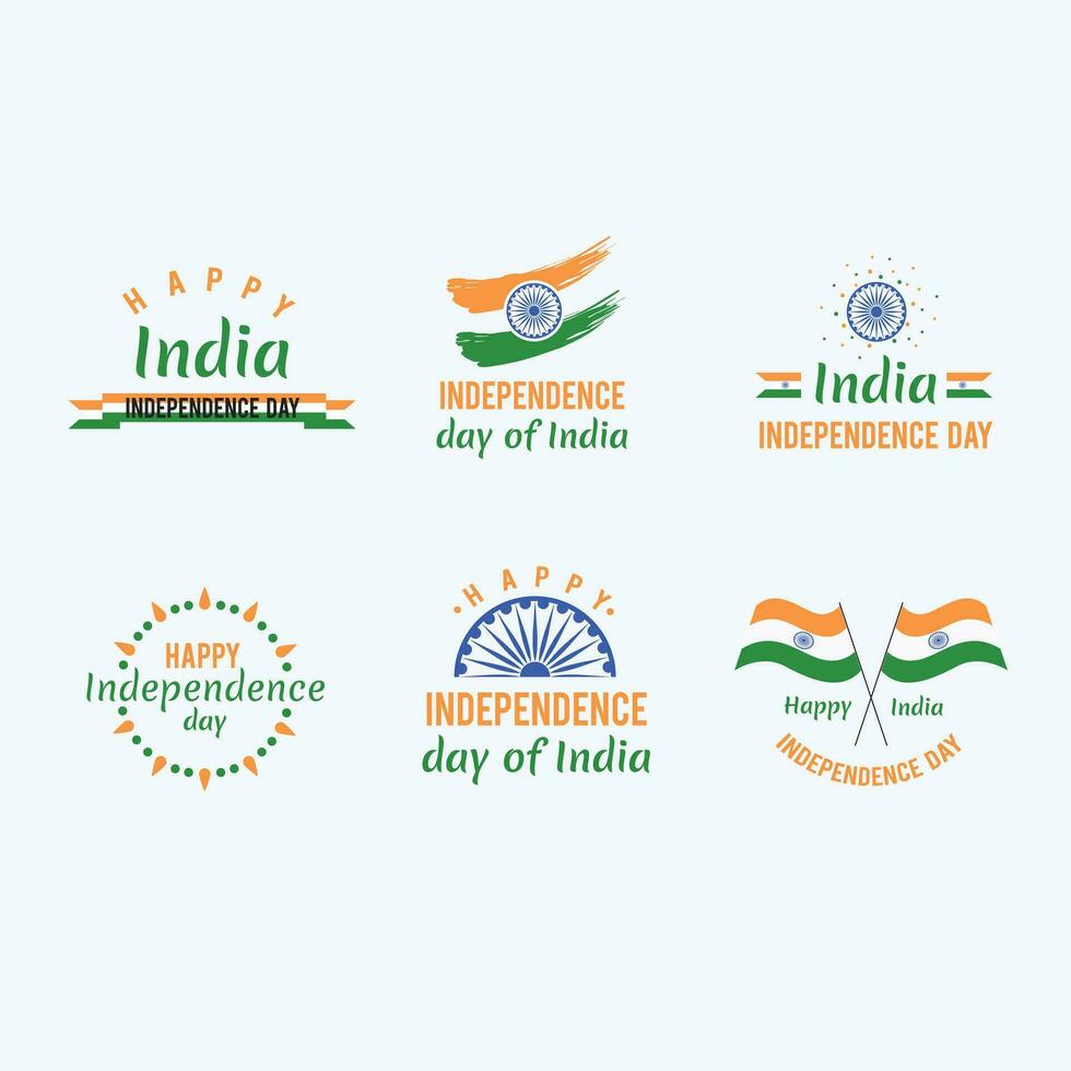 India flag, vector illustration on a white background