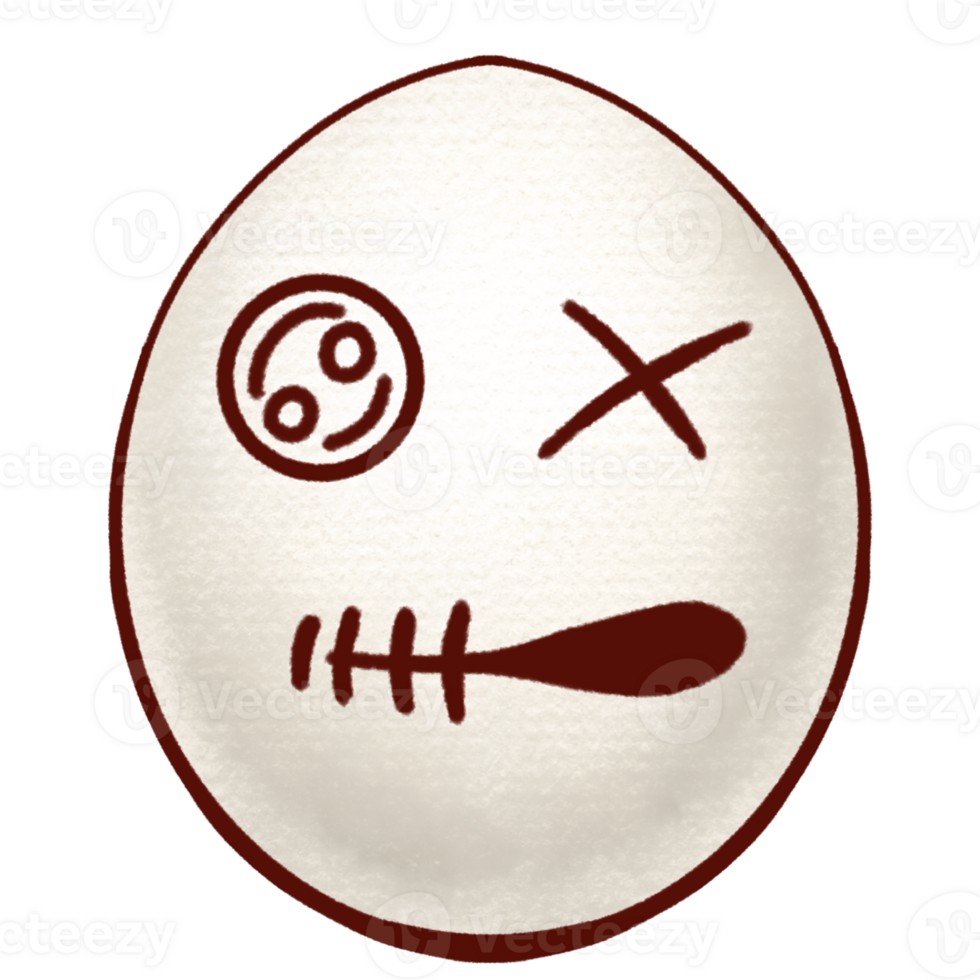 Egg with cute face expressions png