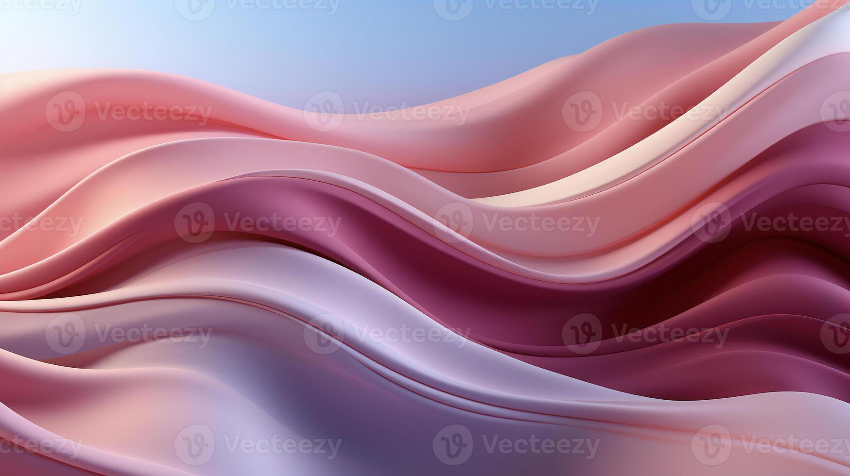 a beautiful pink, blue and red background with waves ai generated photo