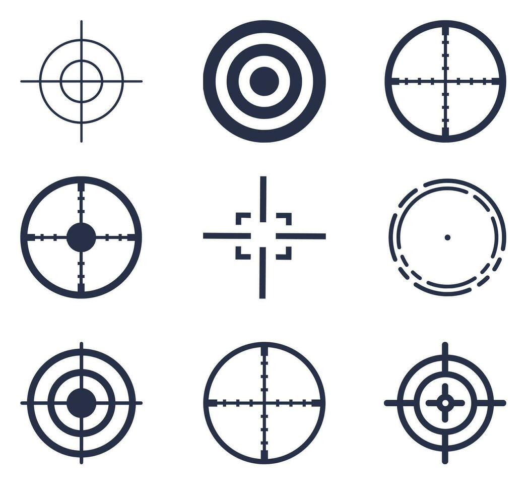 A set of sights and targets vector