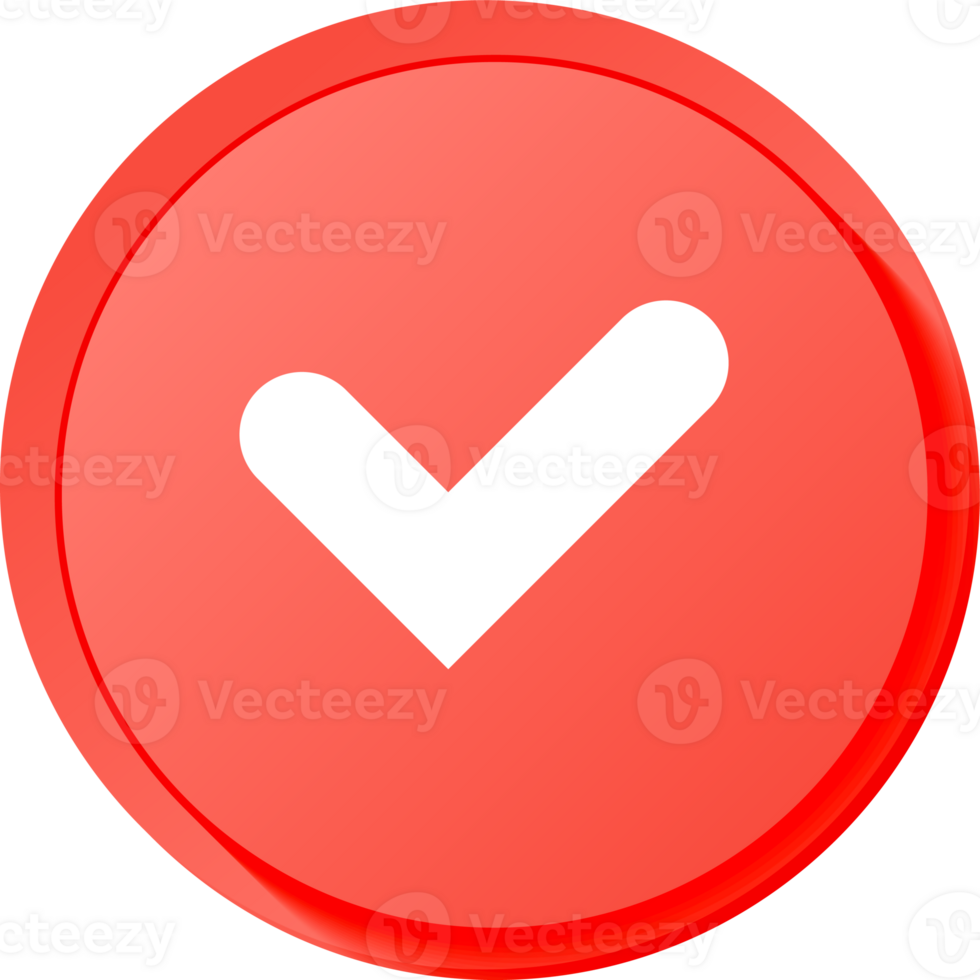 Checkmark and check icon. approve or deny line art  for apps and websites and ui ux. png