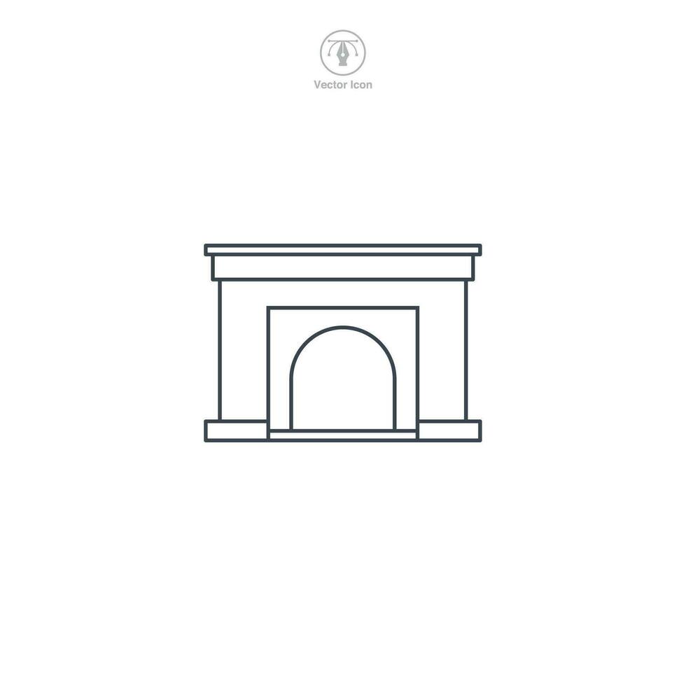 hogar icono símbolo vector ilustración aislado en blanco antecedentes