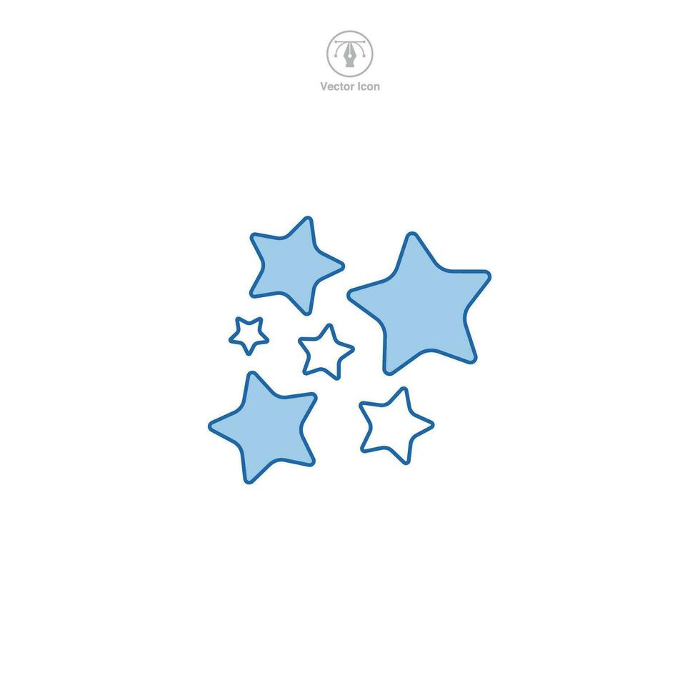 Star icon symbol vector illustration isolated on white background