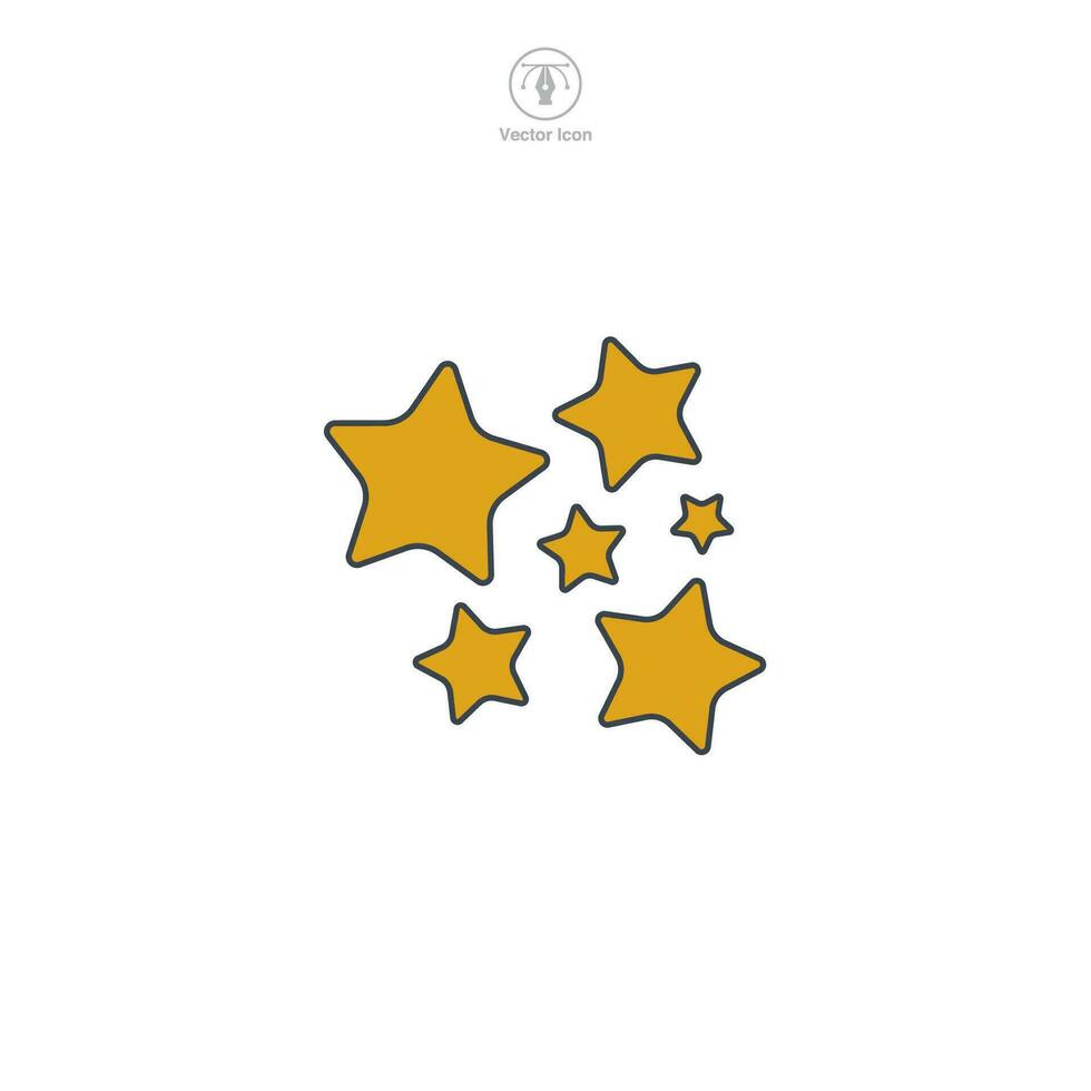 Star icon symbol vector illustration isolated on white background