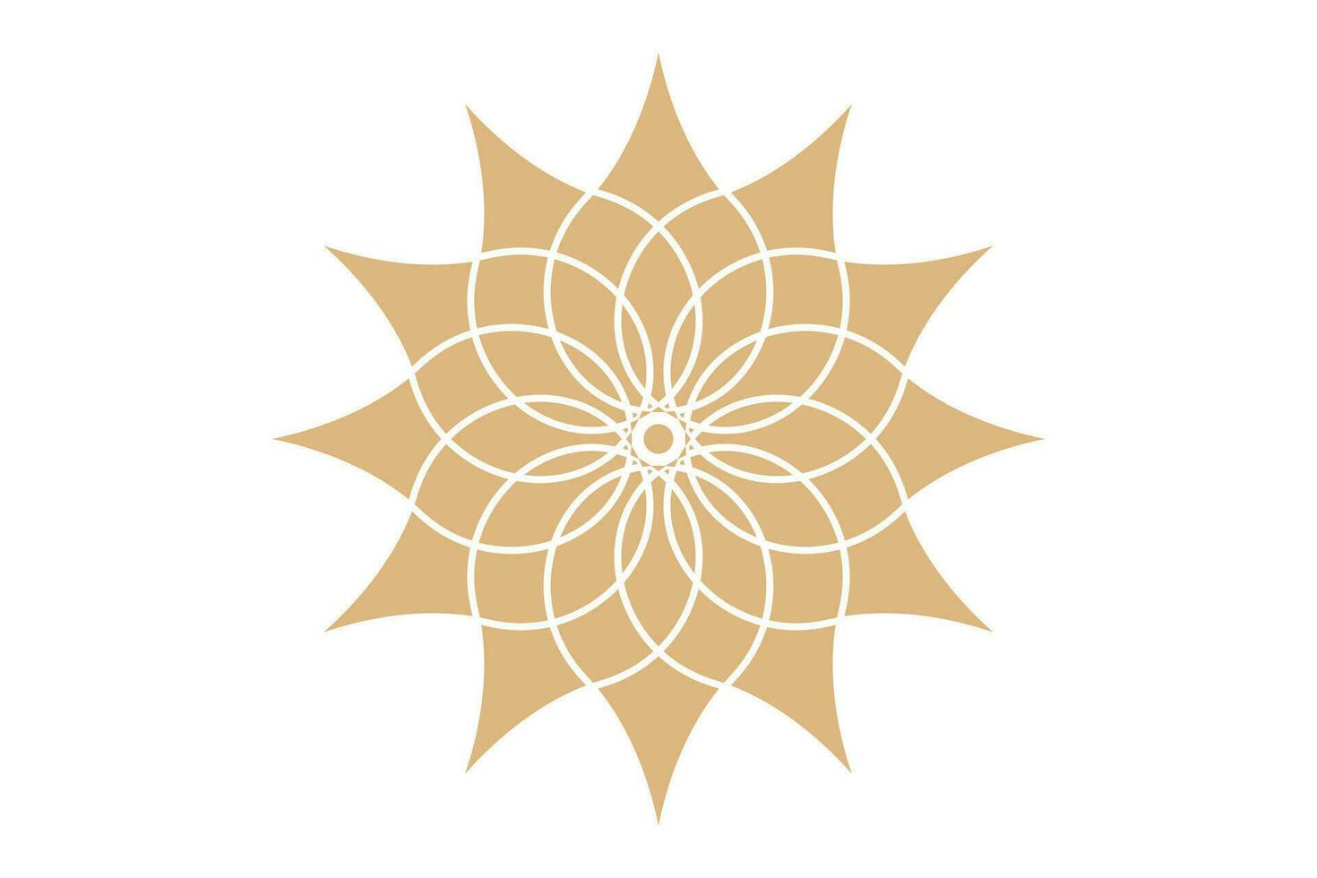 flor de vida mandala de sagrado antiguo geometría. vector símbolos y elementos. alquimia, religión, filosofía, astrología y espiritualidad temas corte logo icono aislado en blanco antecedentes