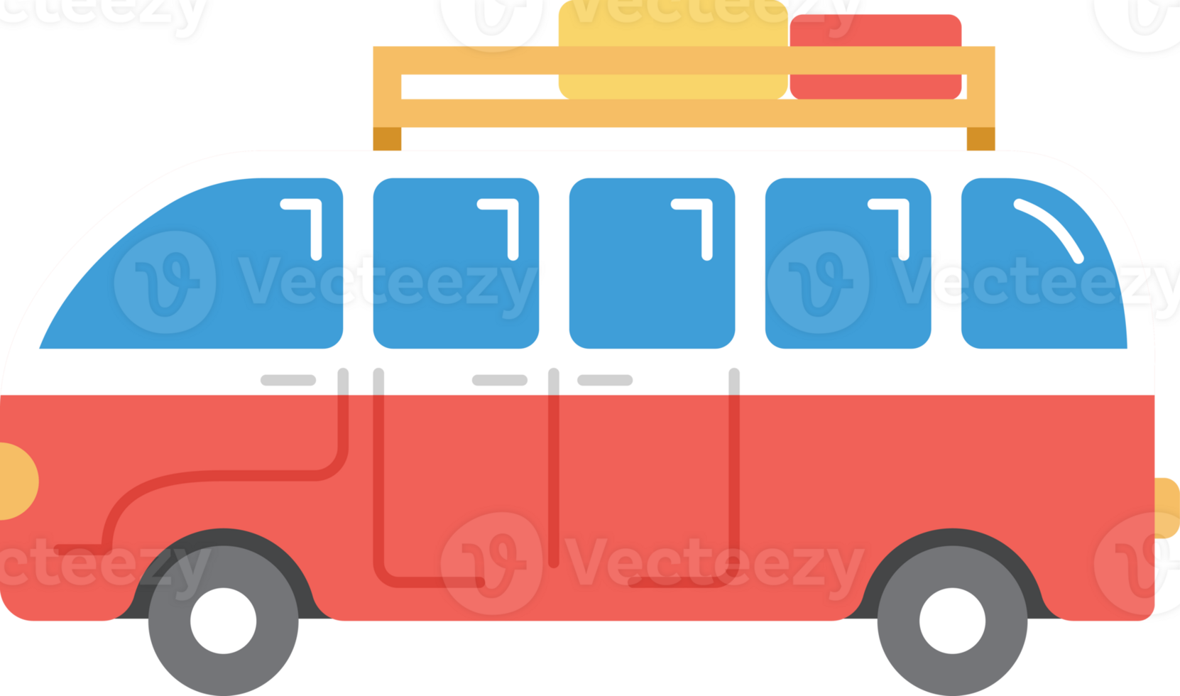 Camper Van Travel element icon glyph color. png