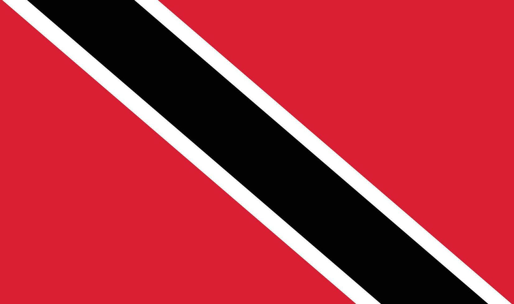 Trinidad and Tobago flag. Flag of Trinidad and Tobago vector