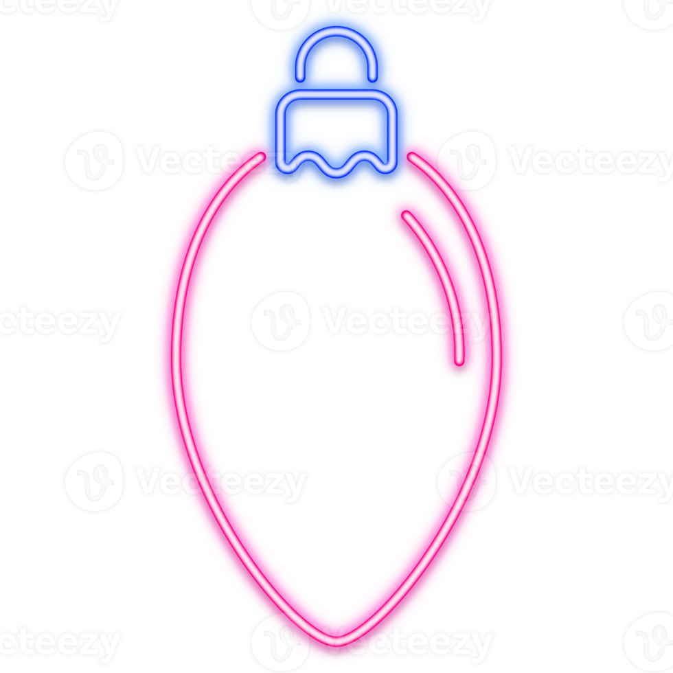Halloween neon light line icon ghost . Trick or treat concept. png