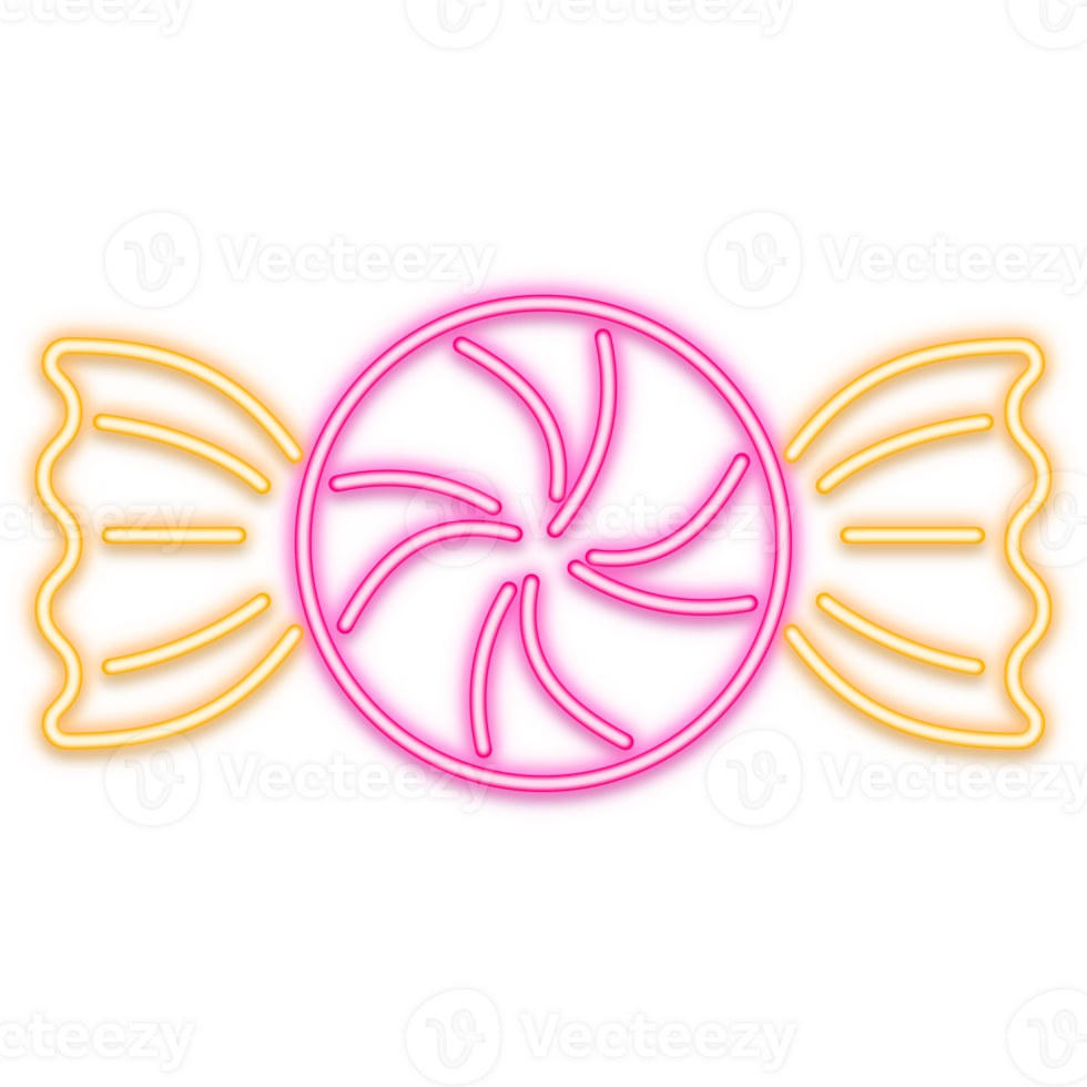 Halloween neon light line icon ghost . Trick or treat concept. 27173740 PNG