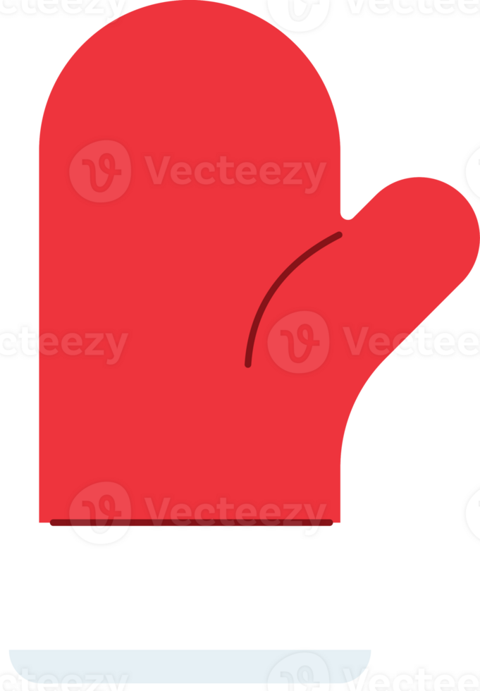christmas mitten flat icon png