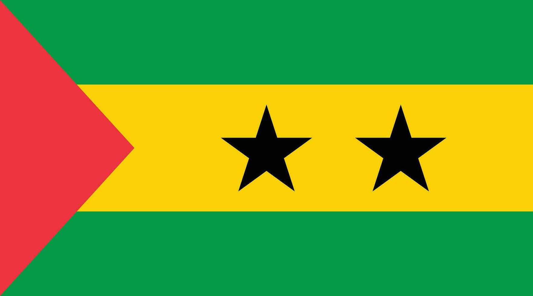 Flag of Sao Tome and Principe vector