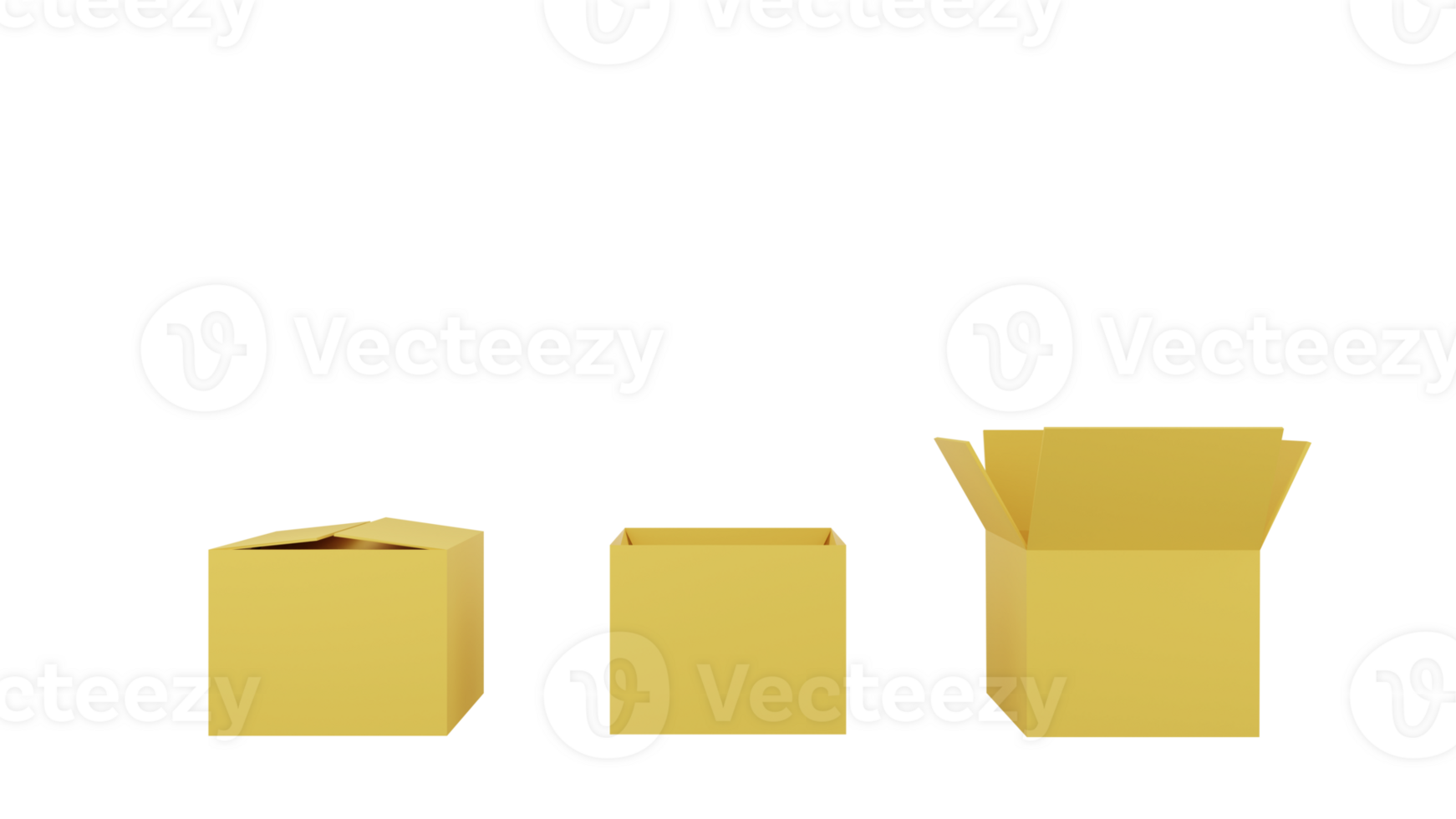 3D rendering of parcel box, Cardboard box, in isometric view, idea for online shopping, Logistic, international delivery png
