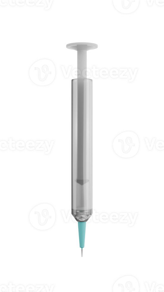 3d tolkning av spruta injektion, medicinsk Utrustning begrepp png
