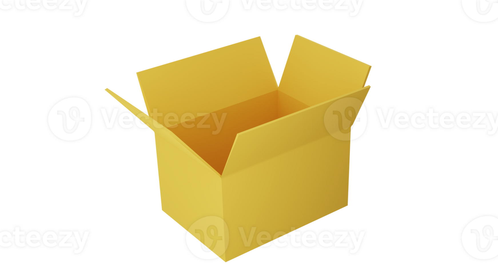 3D rendering of parcel box, Cardboard box, in isometric view, idea for online shopping, Logistic, international delivery png