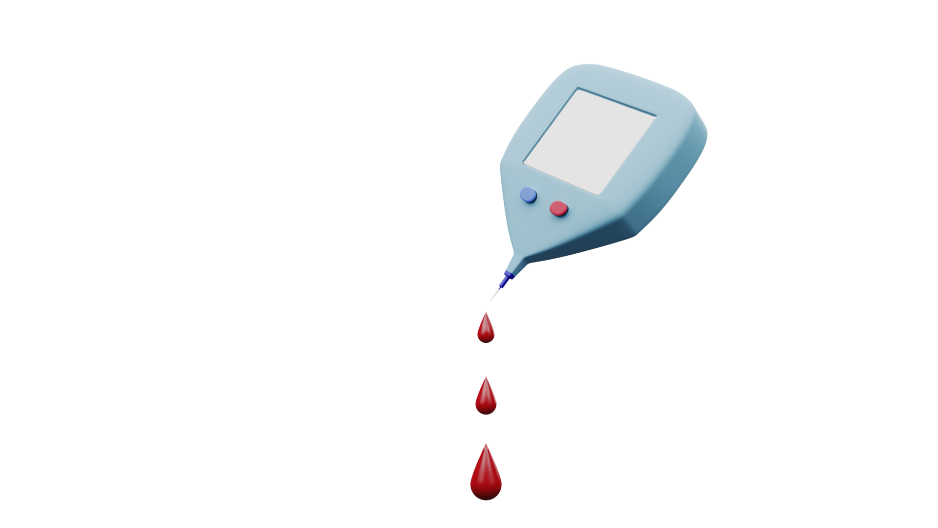 3D render of medical equipment, Blood glucose meter 27173850 PNG