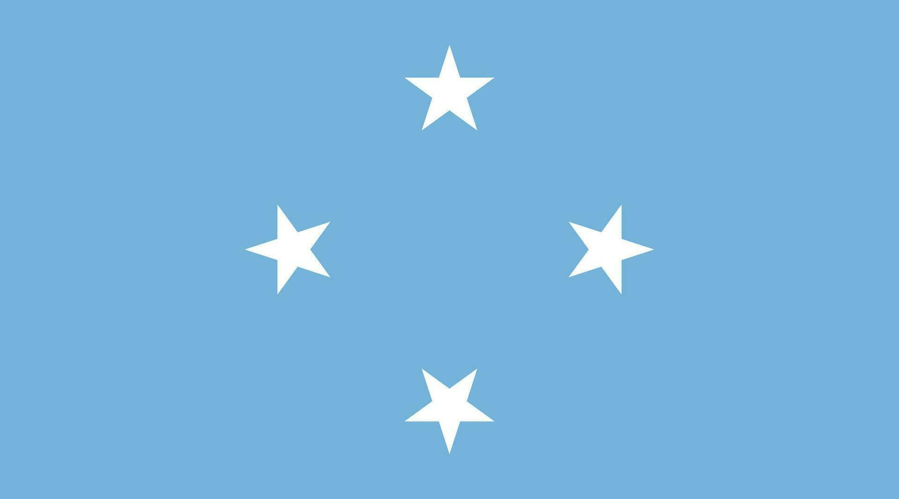 micronesia bandera. bandera de micronesia vector