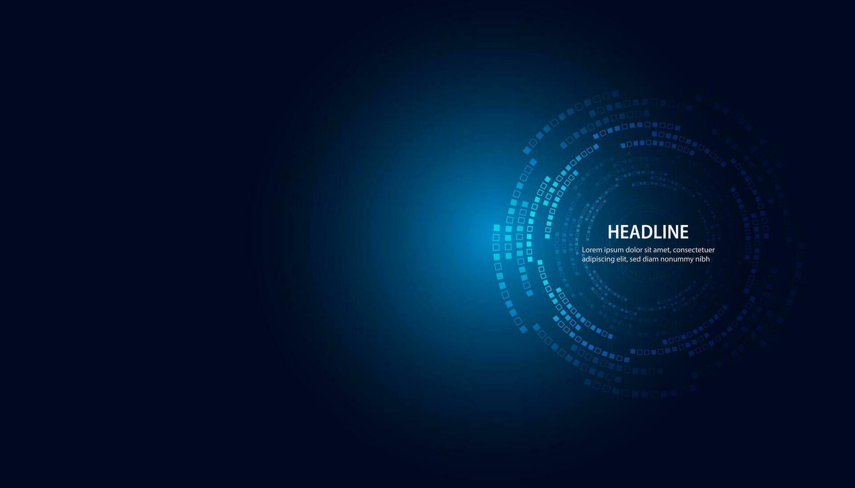 Abstract circle circuit board speed futuristic modern on blue background for entering topics and information vector