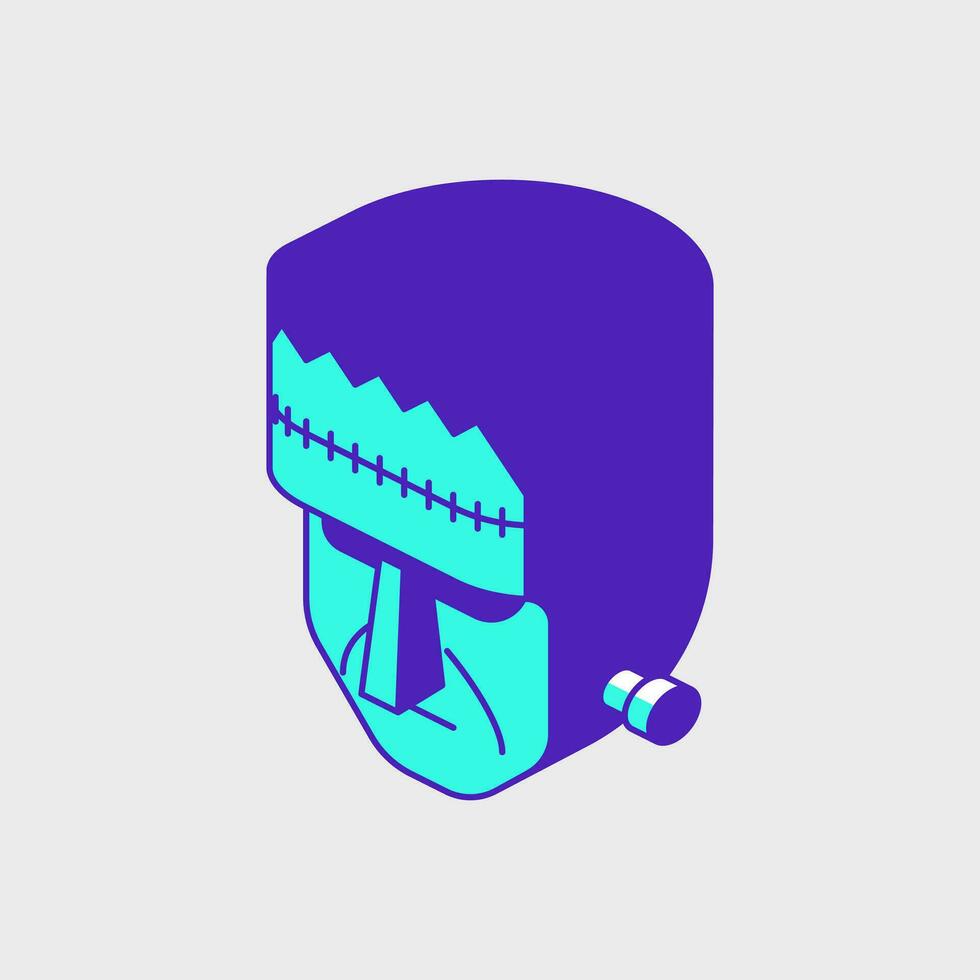 Monster isometric vector illustration