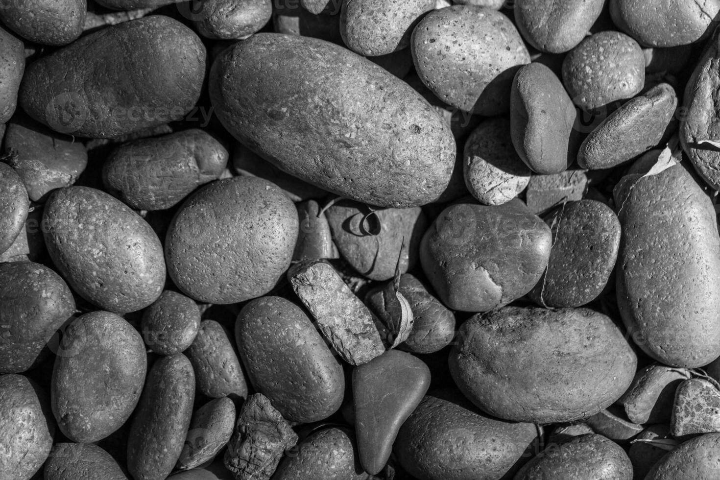 River Stones vintage style photo