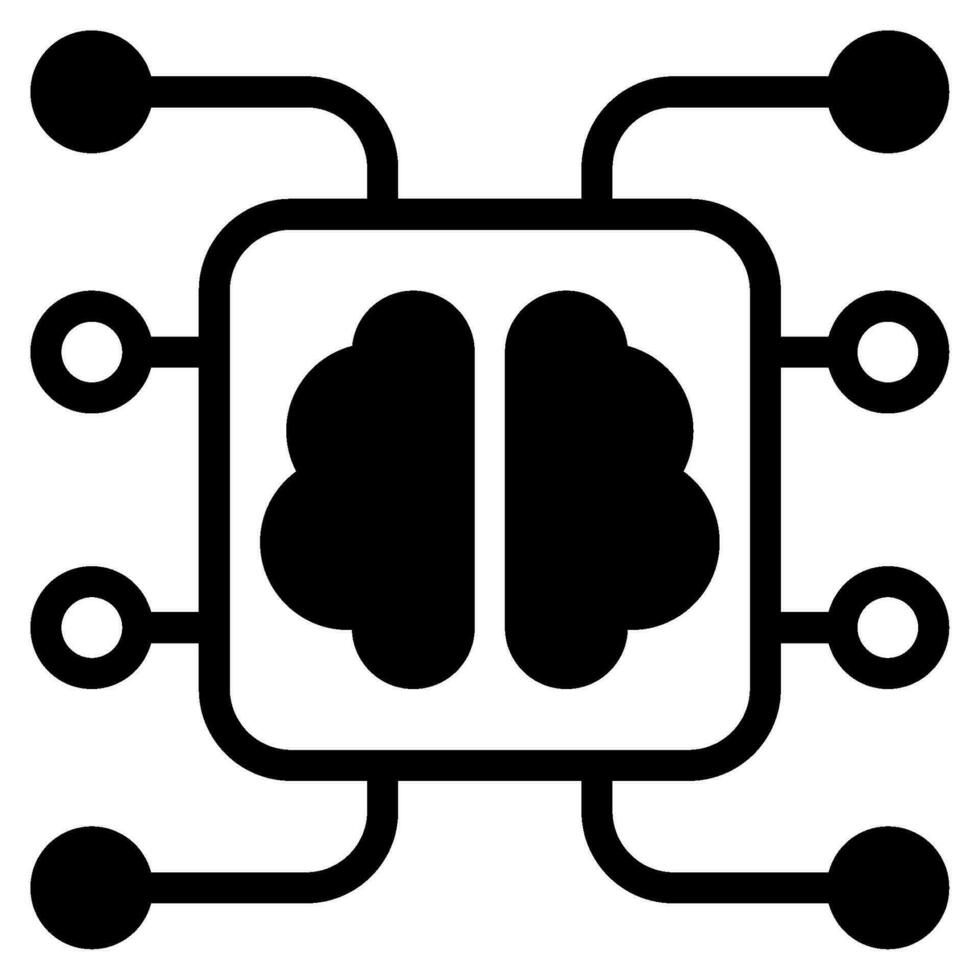 Machine Learning Icon Illustration vector