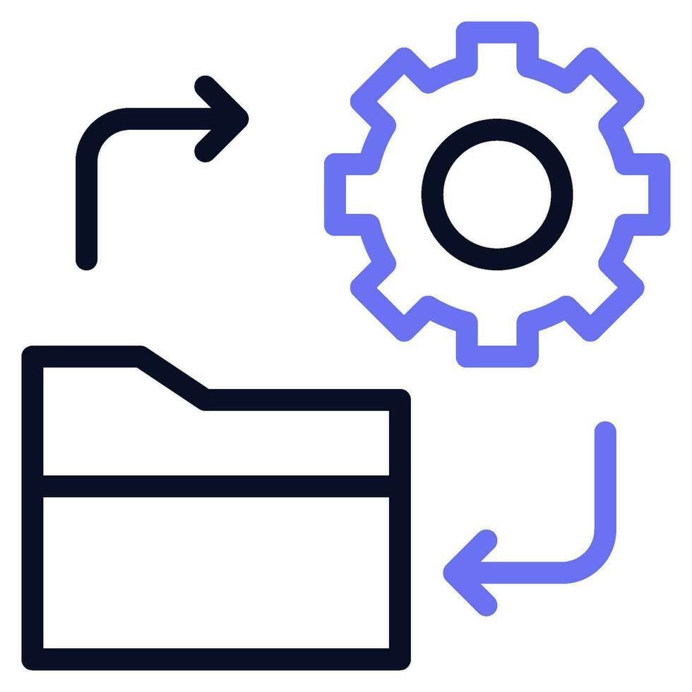 Data Processing Icon Illustration vector