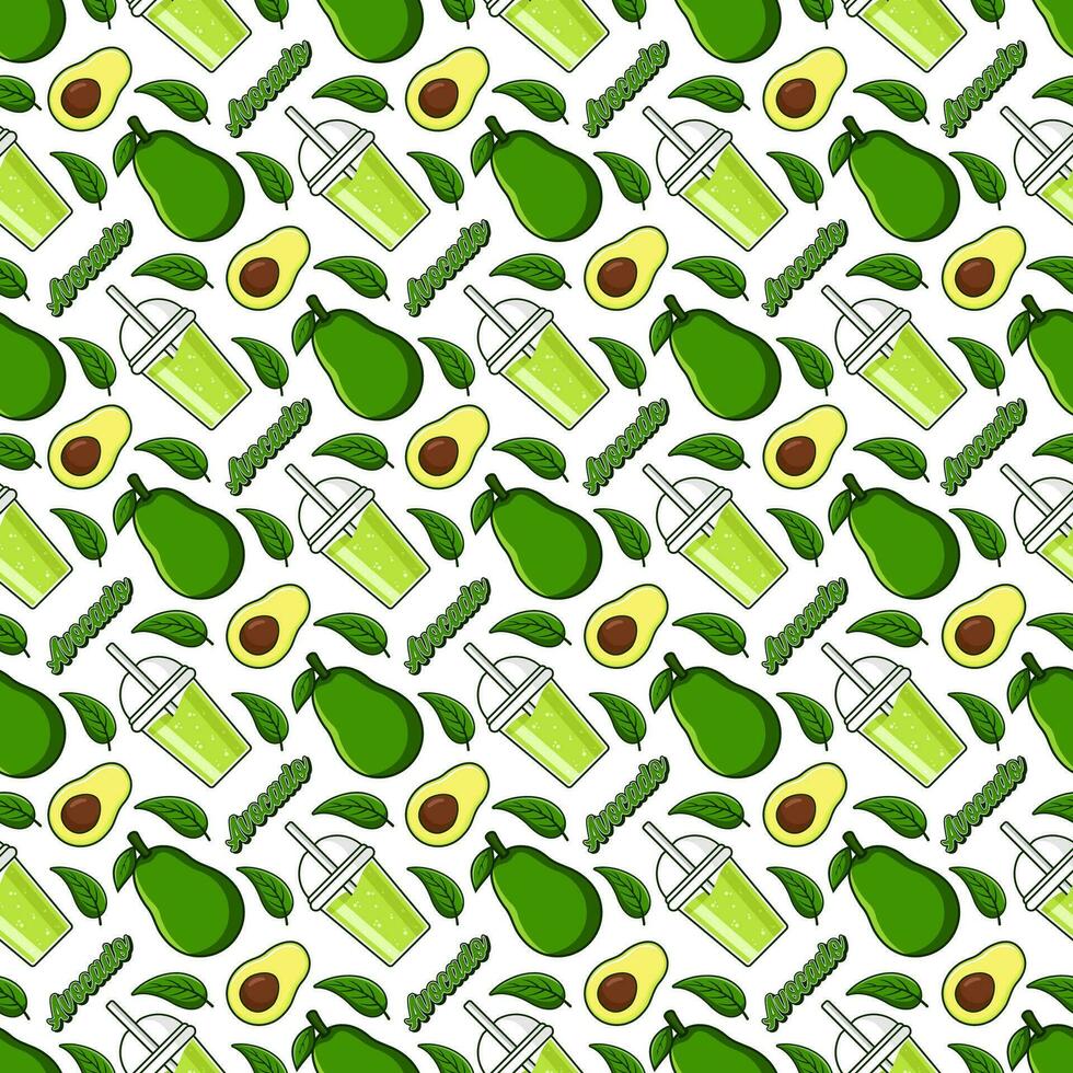 aguacate Fruta jugo sin costura modelo antecedentes ilustración vector