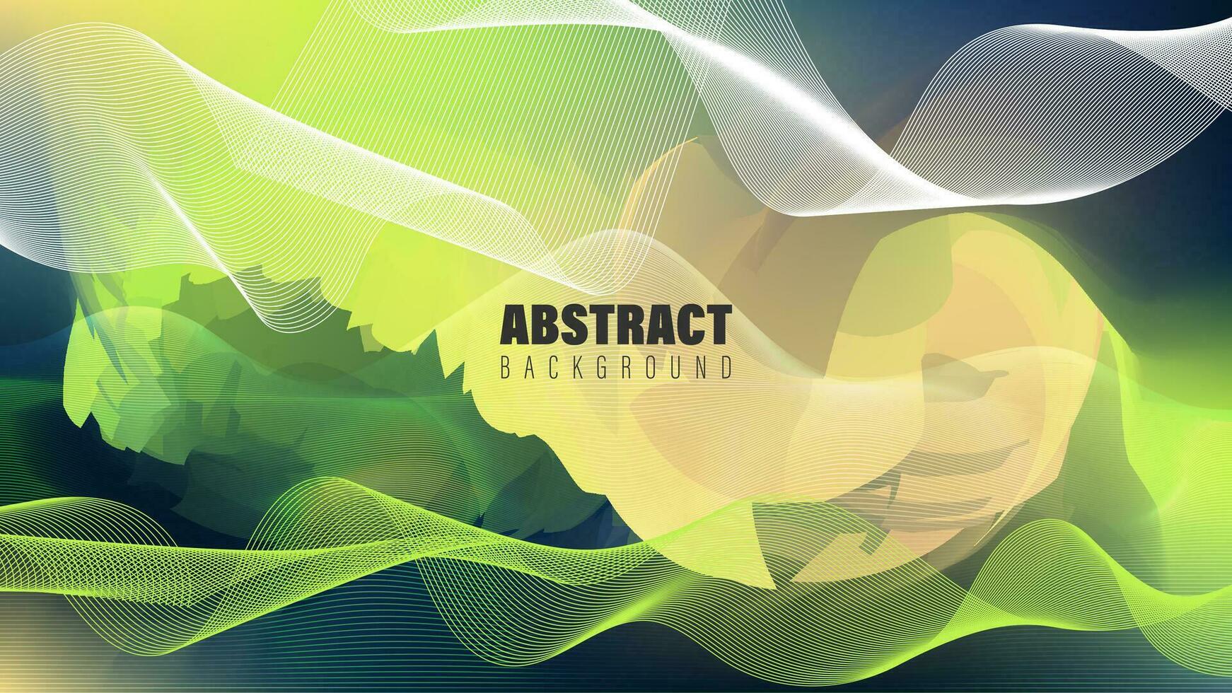 Abstract Background With Colorful Waves vector