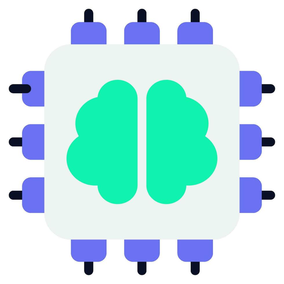 Artificial Intelligence Icon Illustration vector