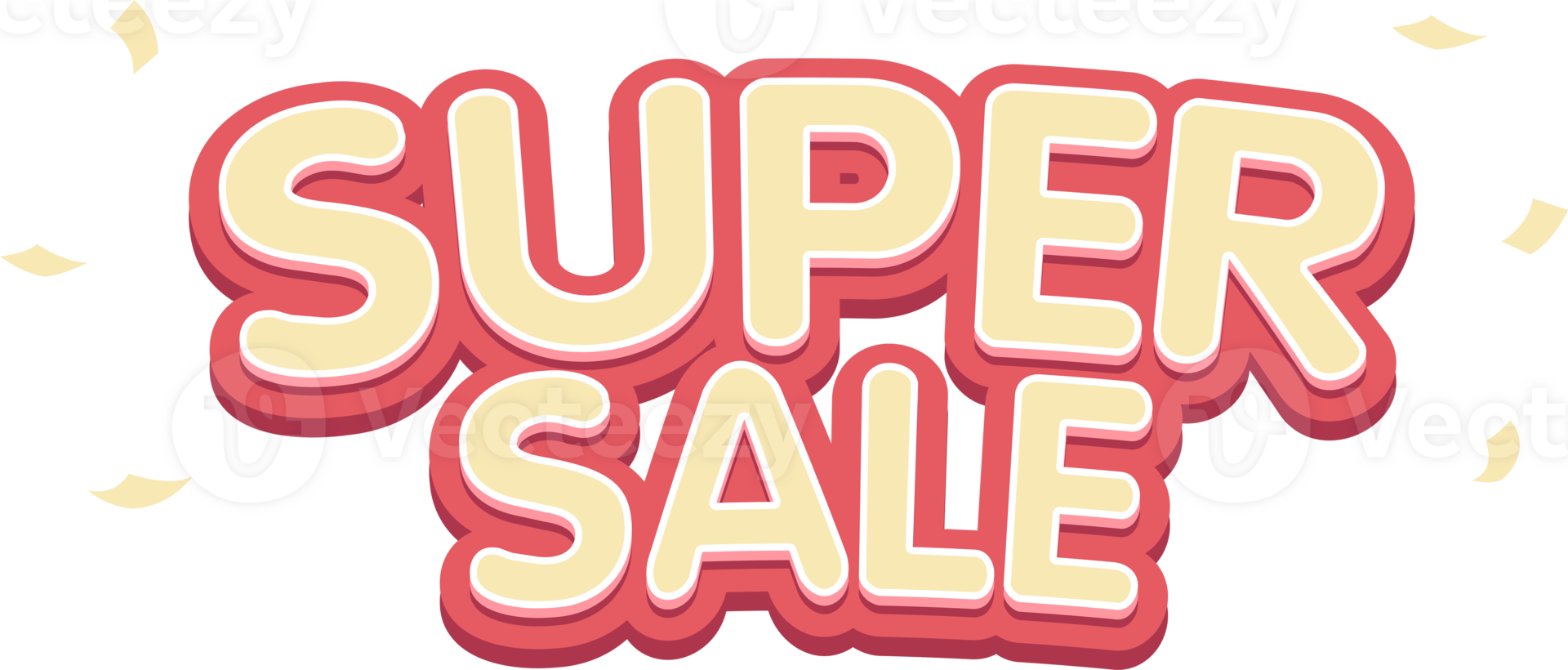 Super sale text effect, alphabet pastel text effect, promotion discount label templates png