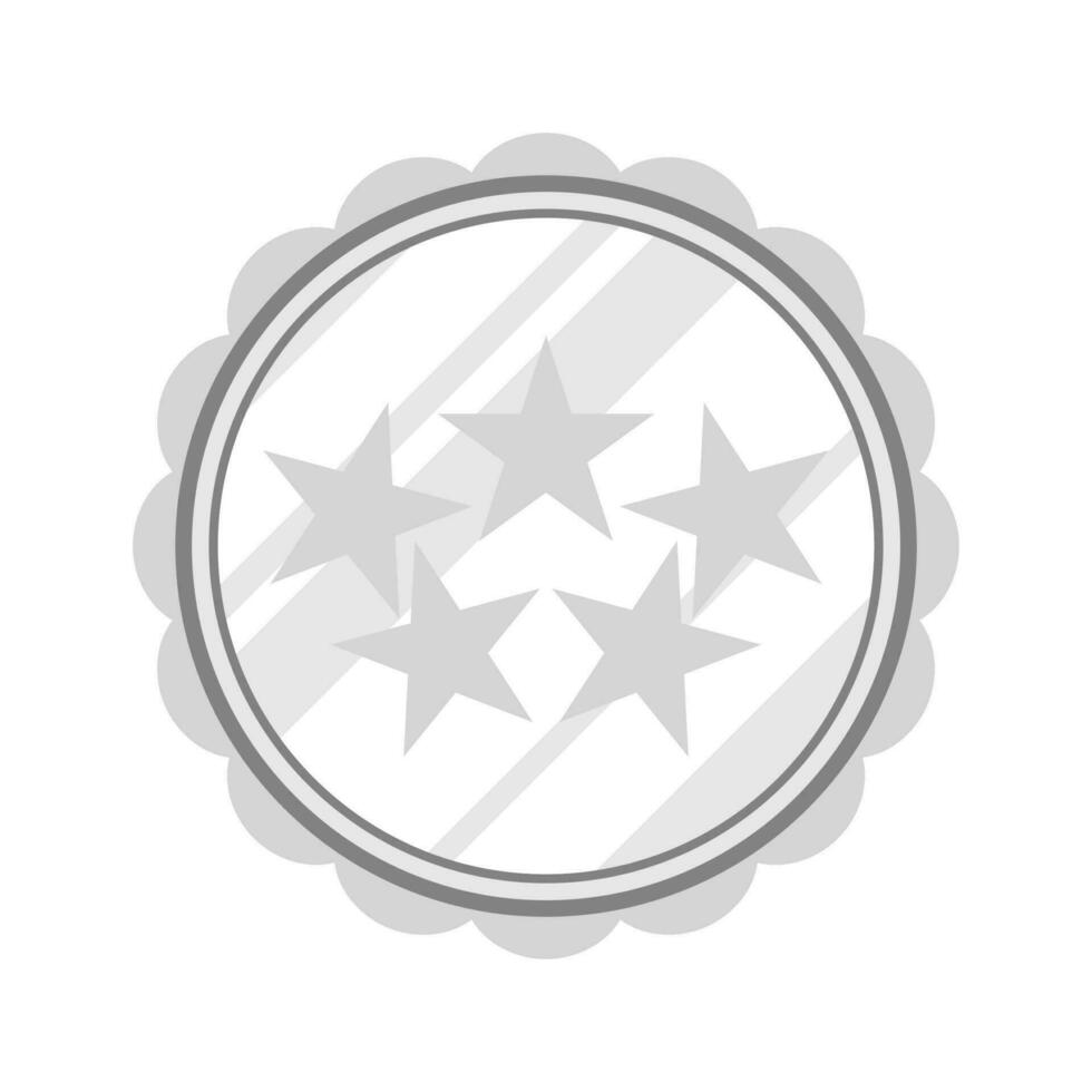 silver medal vector. awards medal. champions medal. Champion winner award metal medal. vector
