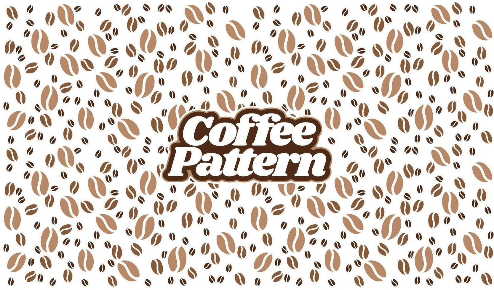 coffee beans pattern. coffee beans background. Seamless Coffee Bean Pattern for packaging. coffee beans wallpaper. vector
