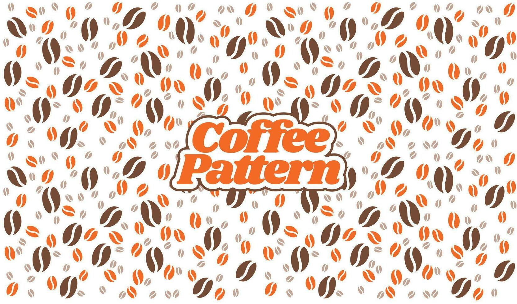 café frijoles modelo. antecedentes café frijoles modelo. sin costura café frijol modelo para embalaje. café frijoles fondo de pantalla. vector