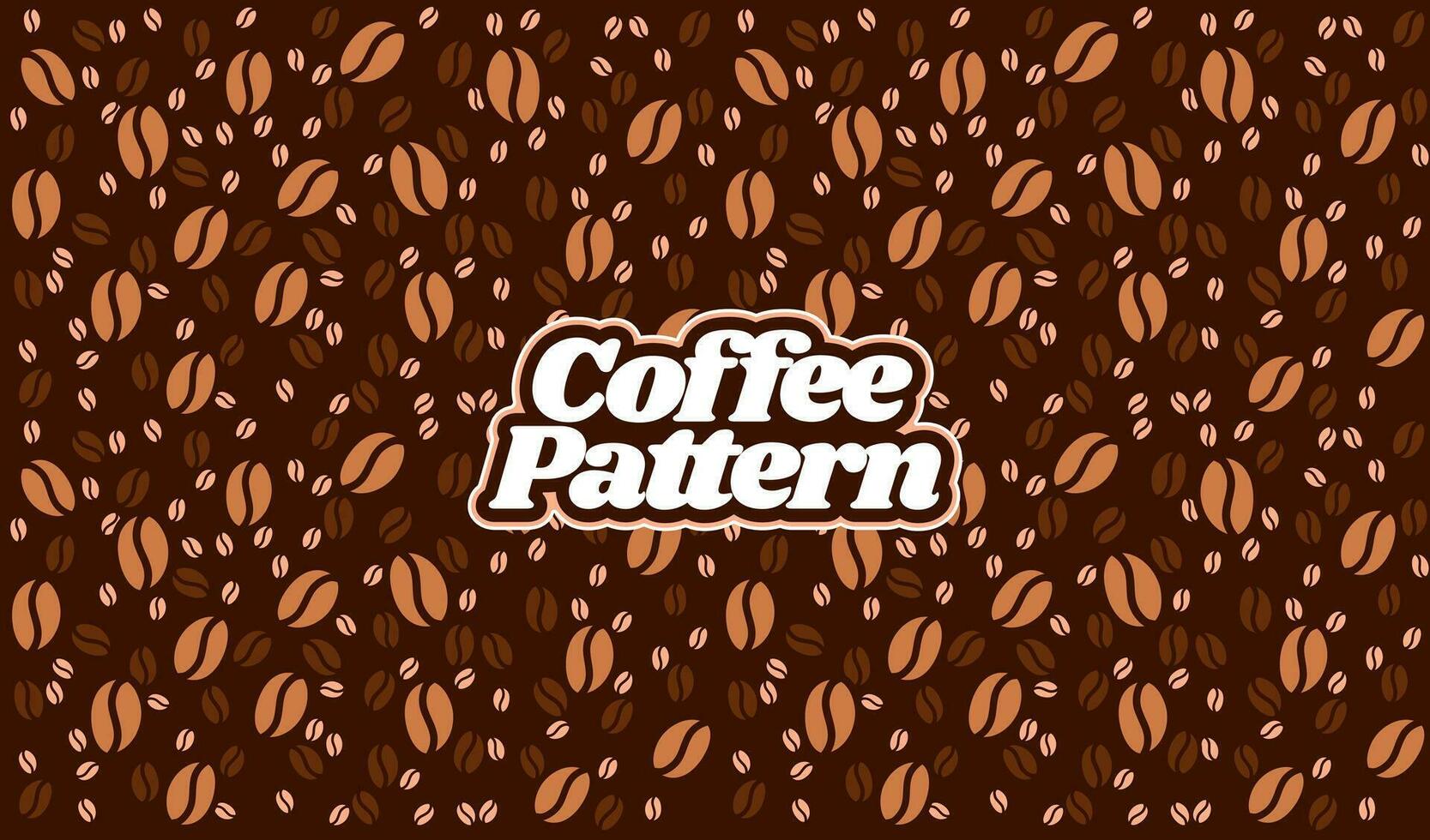 coffee beans pattern. background coffee beans pattern. Seamless Coffee Bean Pattern for packaging. coffee beans wallpaper. brown wallpaper. vector