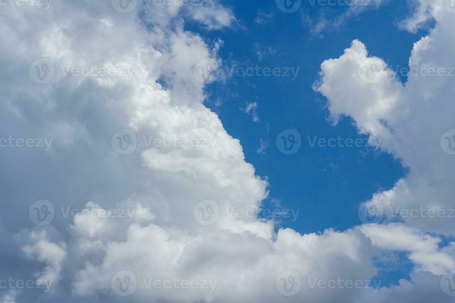 Blue sky with clouds photo