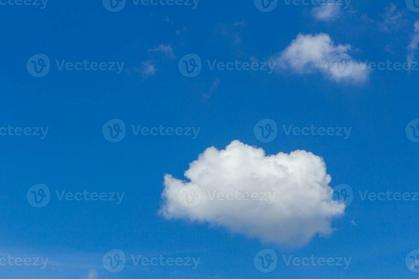 Blue sky with clouds photo