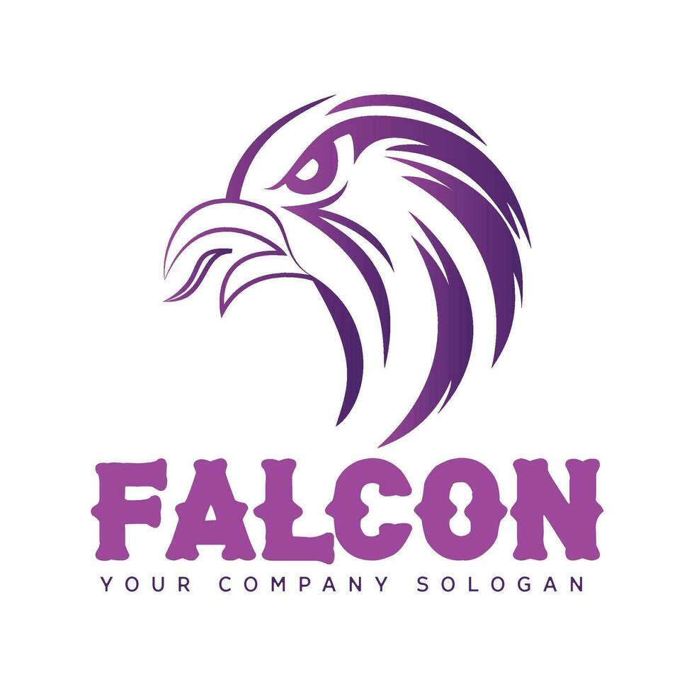 Falcon Vintage modern logo design vector