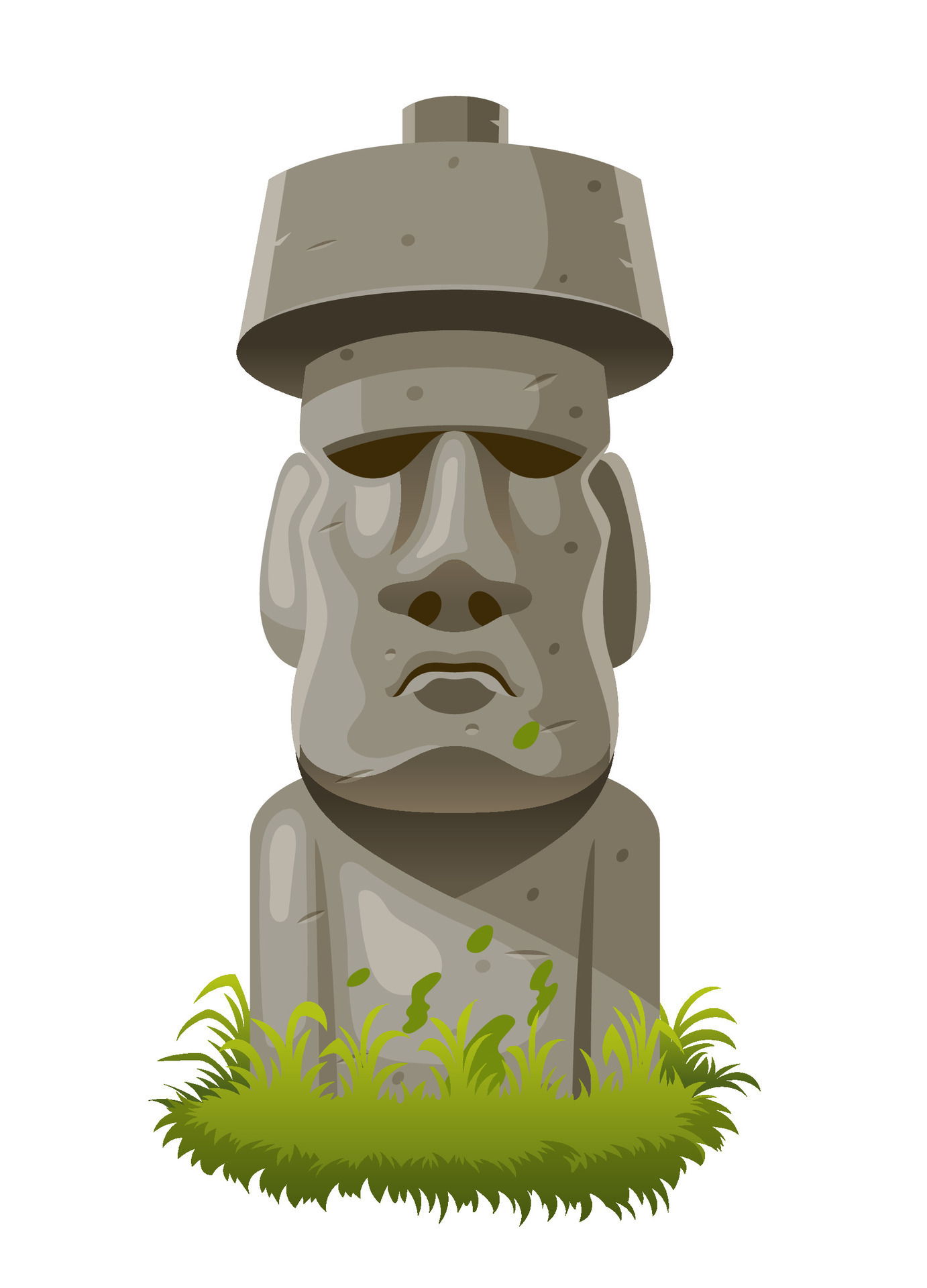 Premium Vector  Moai statue easter island statue from a splash of  watercolor colored drawing realistic