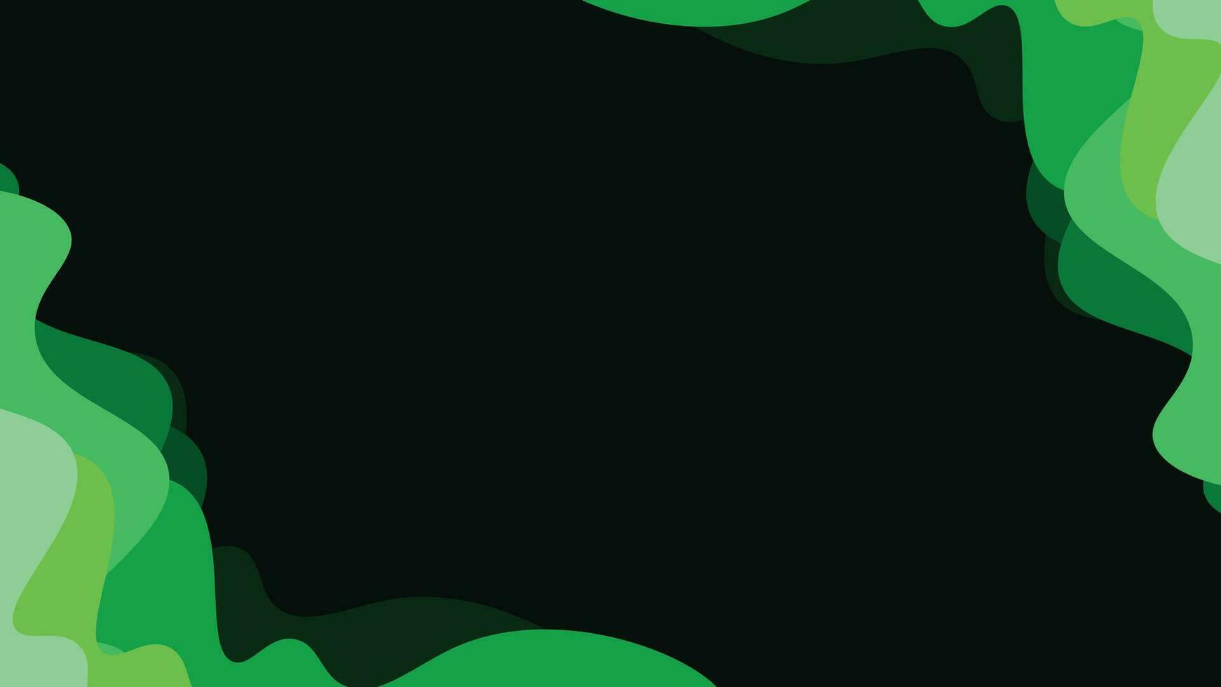 Abstract different  layer dark green background. This creative layer wavy background will help you to express your view to the world. vector