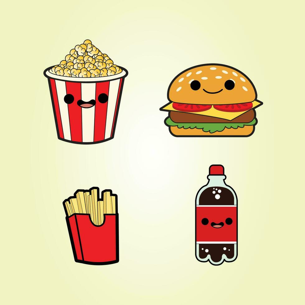 Fast Food Free Vector Illustrations