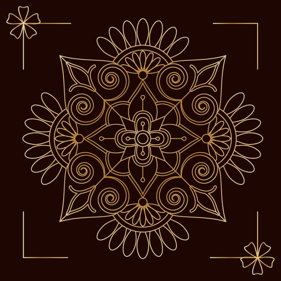 Mandala Luxury Background and Colouring Book for Mindfulness vector