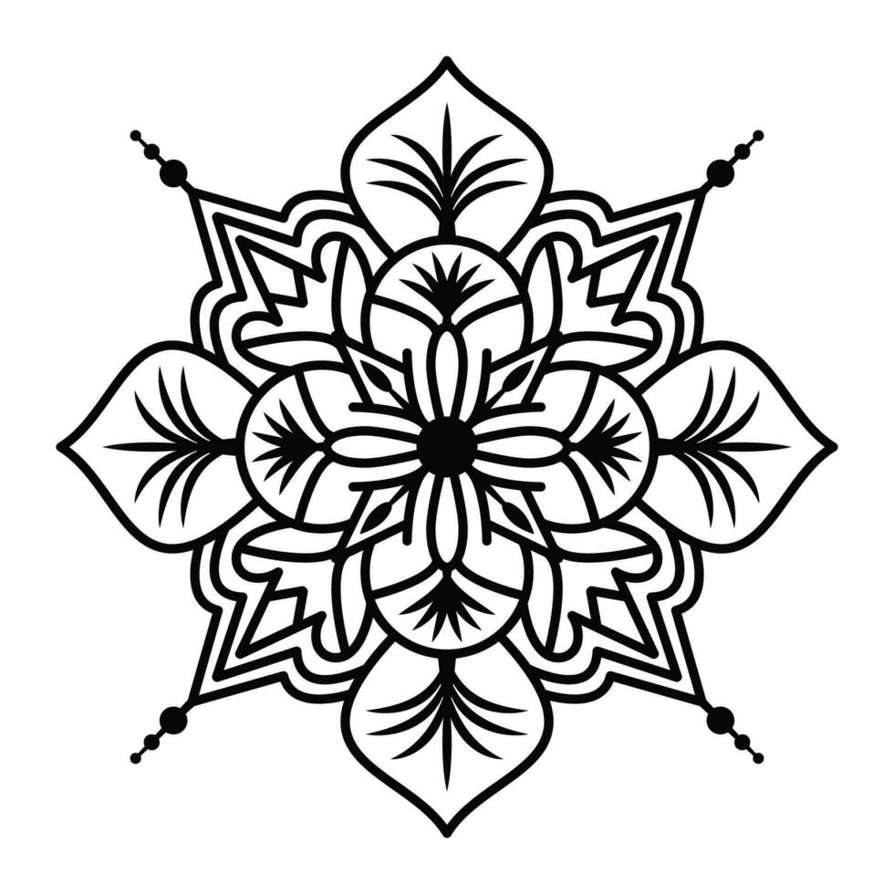 The Less Stress Mandala Paper Cutting Coloring Book for Adults Volume vector